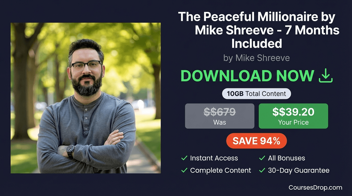 The Peaceful Millionaire - 7 Months Included download package